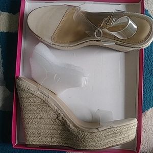 Clear Strap Wedges